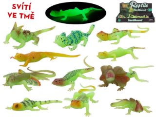 Obrázek z Ještěrka 13-16cm svítící ve tmě 12druhů 12ks v DBX 